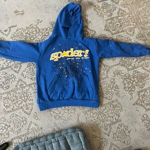 Blue Spider Graphic Hoodie